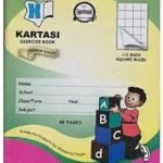 KARTASI A5 EXERCISE BOOK 48PGS SQUARE RULED - 5034624103125