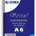 KASUKU SPIRAL NOTE BOOK A6 - 6161101530408